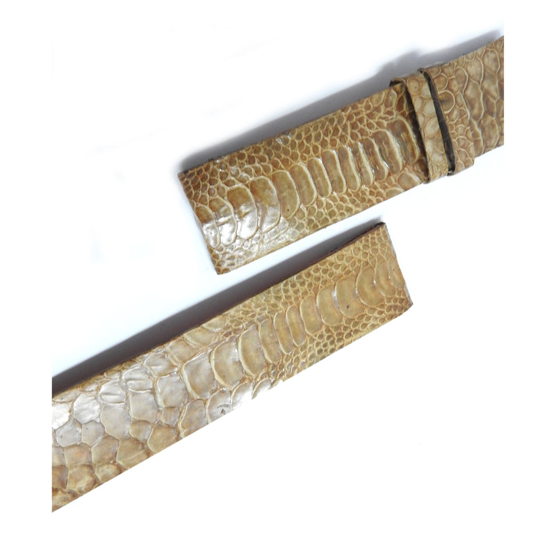 Bracelet de montre en cuir de pattes de dinde marron - Availlia