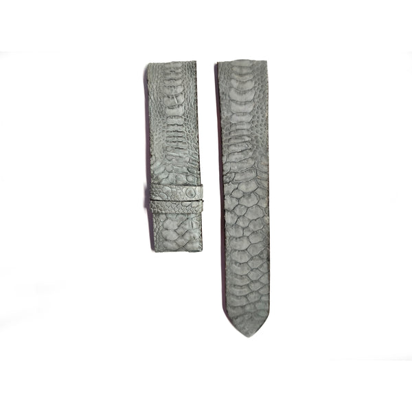 Bracelet de montre en cuir de pattes de dinde gris mat - Availlia